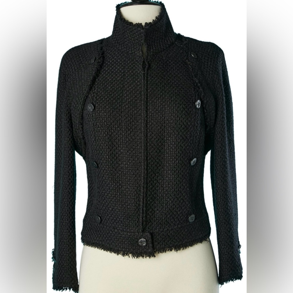 CHANEL BLACK TWEED JACKET